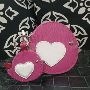 NWOT Coach bird coin purse and matching key ring